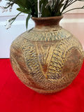 Decorative Ceramic Vase with Artificial Floral Arrangement - thumbnail 2 of 2
