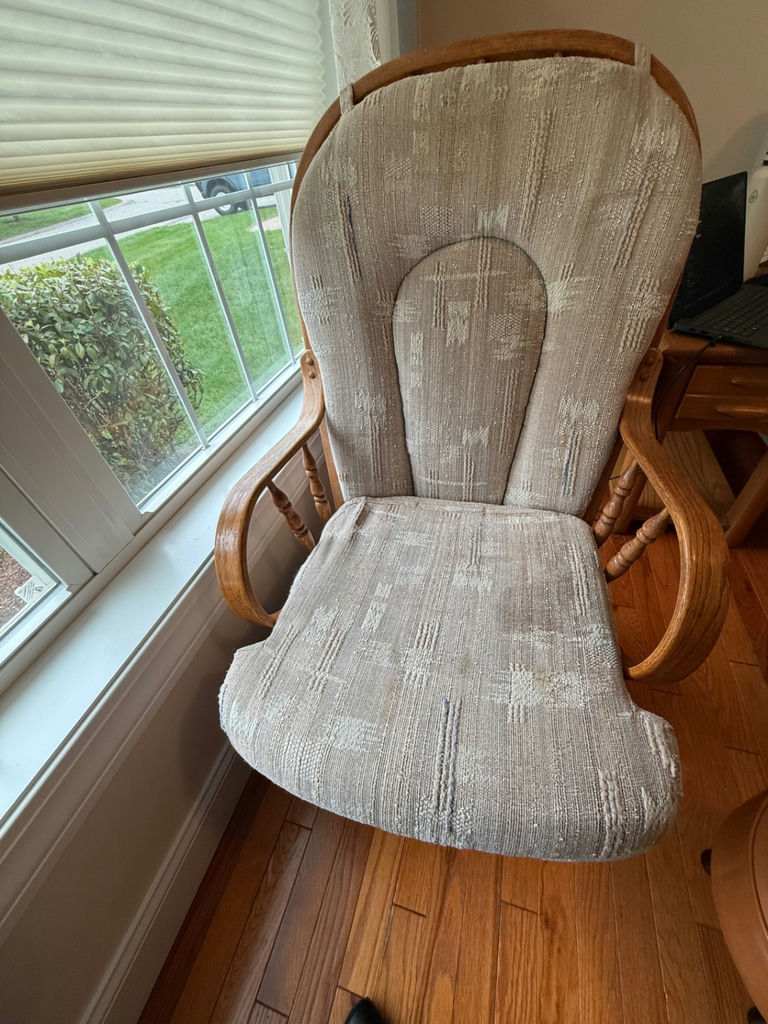 Wooden Glider Rocking Chair - image 1 of 4