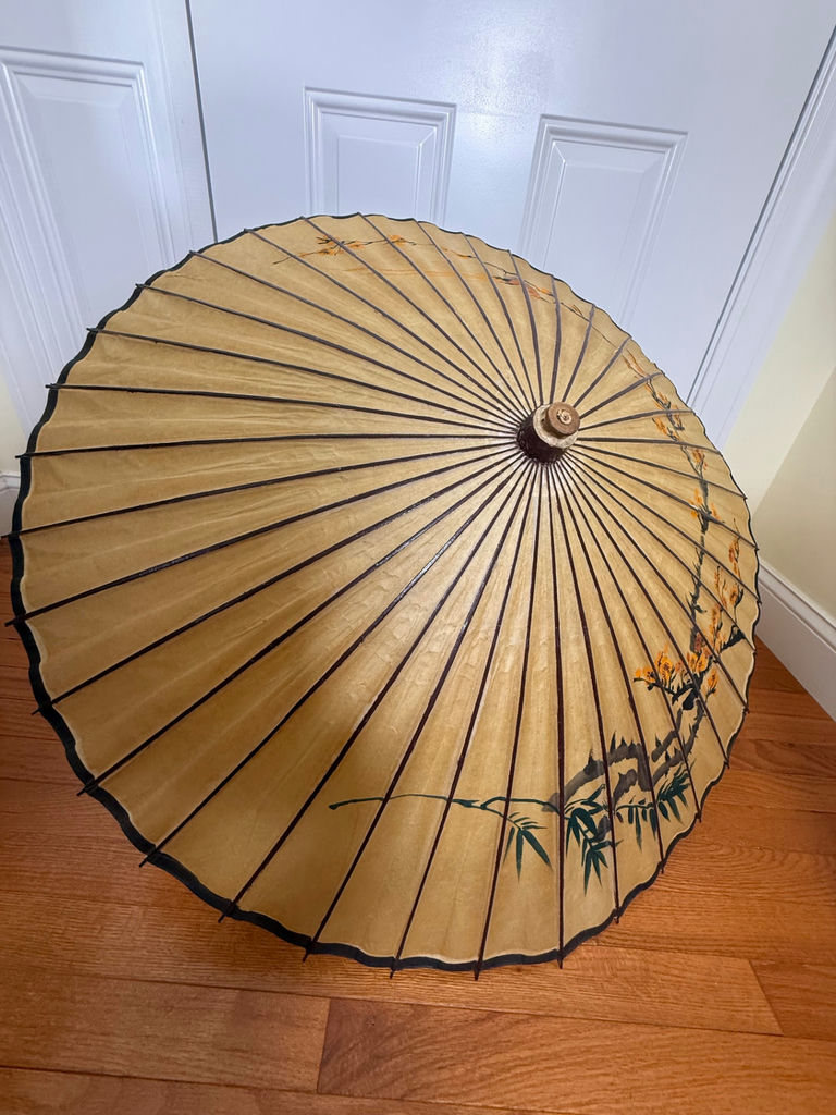 Decorative Paper Parasol Umbrella - image 1 of 4