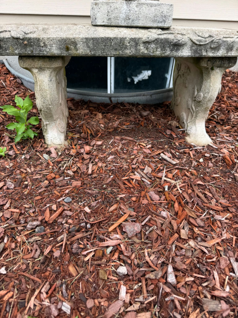 Decorative Stone Garden Bench - image 2 of 2