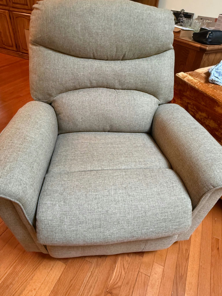 Gray Upholstered Power Recliner Chair - image 2 of 3