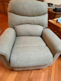 Gray Upholstered Power Recliner Chair - thumbnail 2 of 3