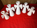 Set of Five White Angel Figurines - thumbnail 2 of 3