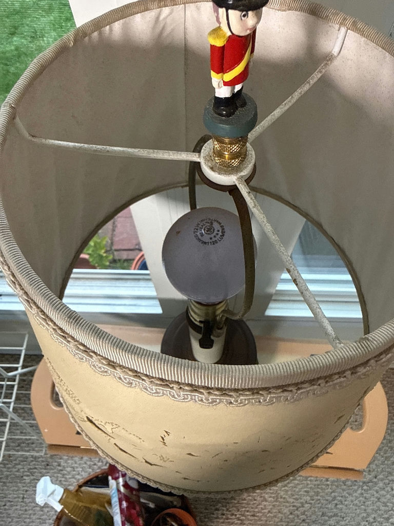 Table Lamp with Decorative Shade - image 2 of 2