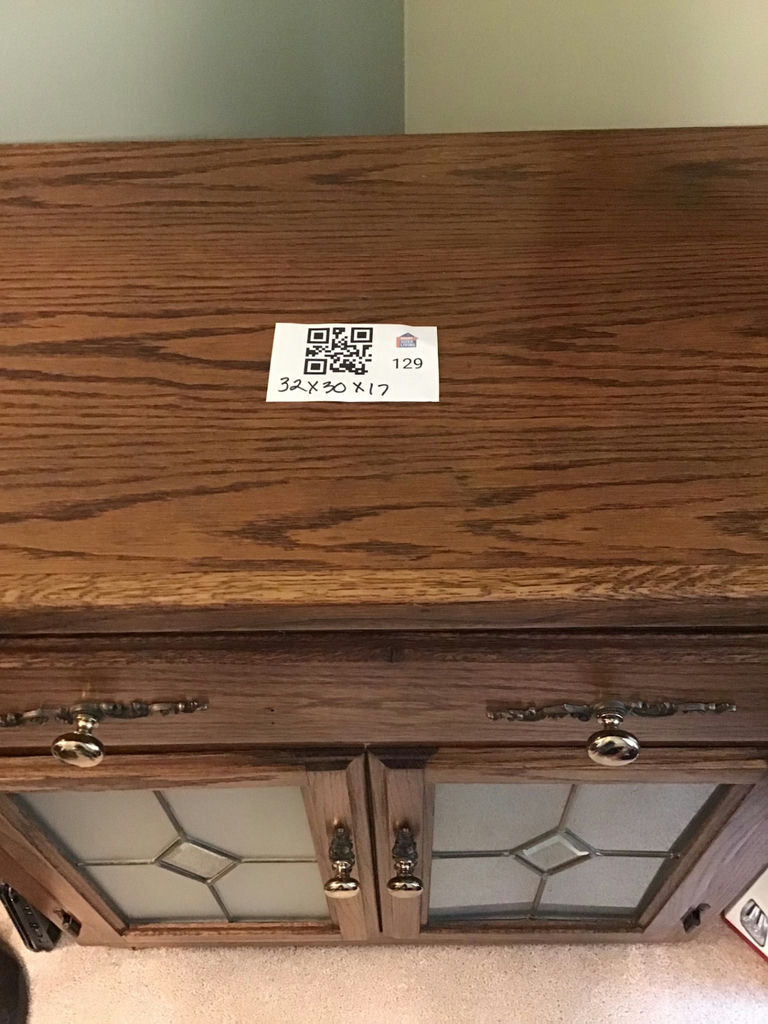 Wooden Cabinet with Drawers and Glass Doors - image 5 of 5