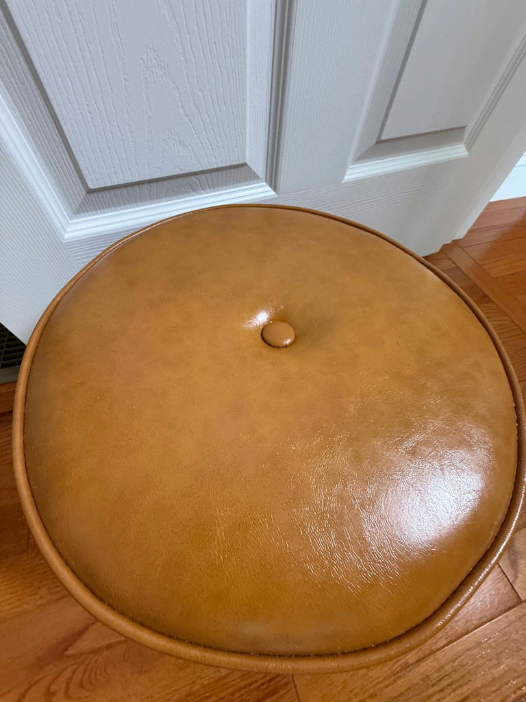 Round Upholstered Footstool - image 2 of 3
