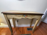 Hand-Painted Floral Console Table - thumbnail 1 of 4