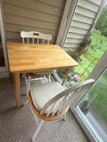 Wooden Table and Two Chairs - thumbnail 1 of 4