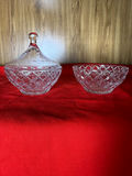Cut Glass Covered Dish and Bowl - thumbnail 2 of 2