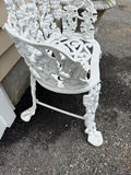 White Ornate Metal Garden Chair - thumbnail 1 of 3