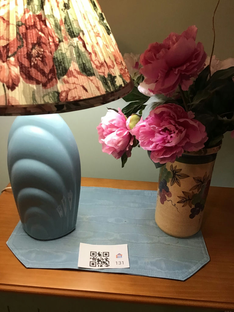 Table Lamp and Floral Arrangement in Vase - image 3 of 3
