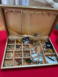Jewelry Box with Assorted Costume Jewelry and Accessories - thumbnail 1 of 3