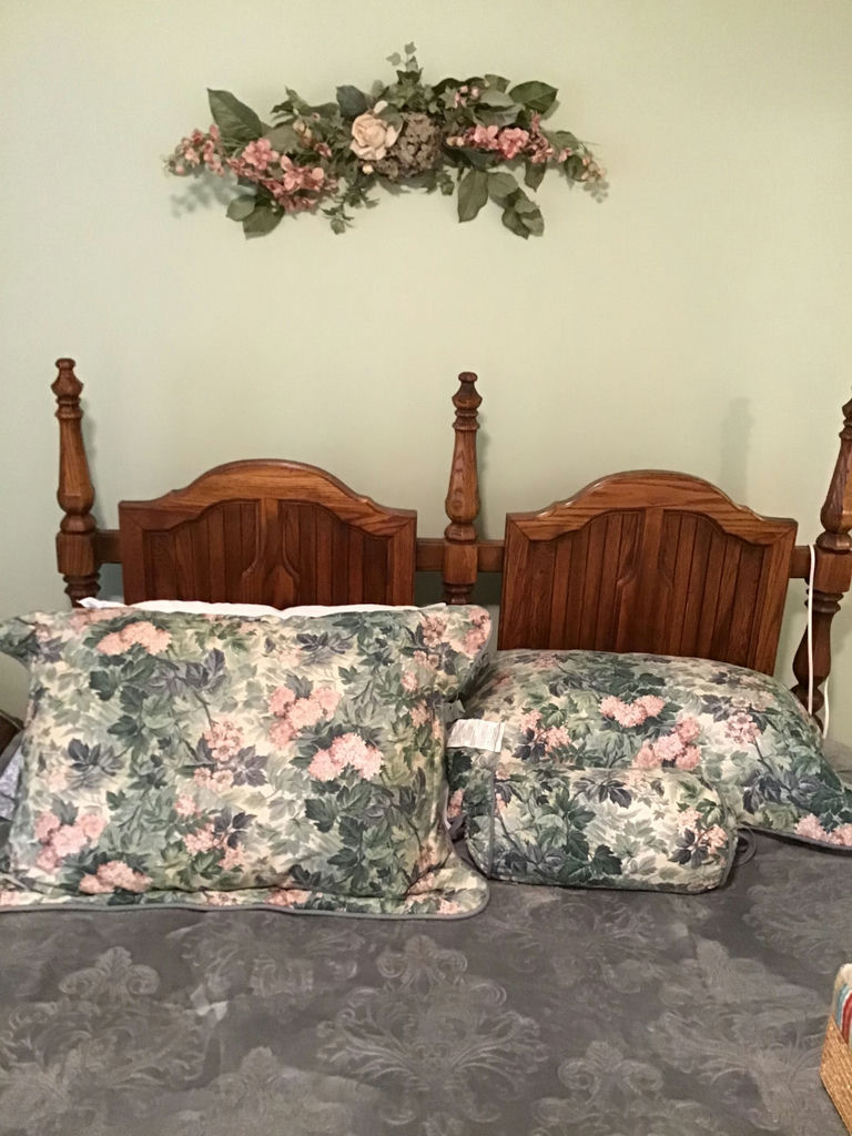 Queen sized bed frame and headboard - image 1 of 1