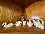 Collection of Ceramic Swan Figurines - thumbnail 1 of 3