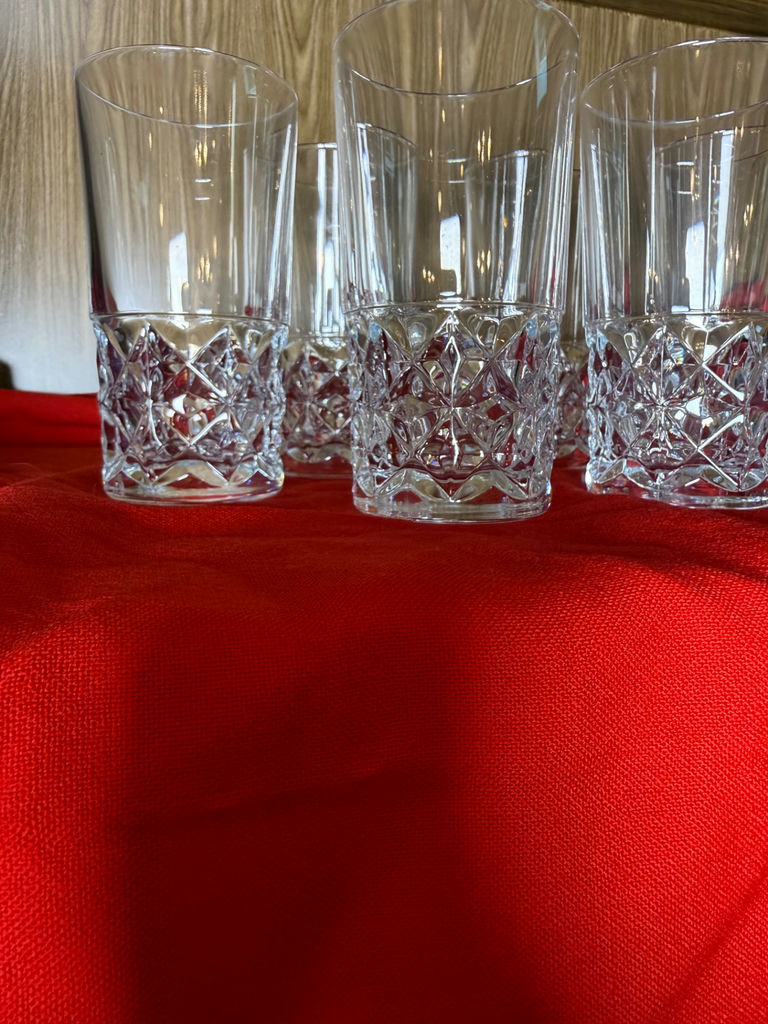 Set of Four Cut Glass Tumblers - image 3 of 3