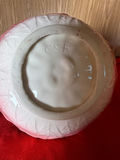Ceramic Decorative Bowl and White Glass Candle Holder - thumbnail 3 of 5
