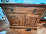 Oak Cabinet with Drop-Leaf Top - thumbnail 2 of 5