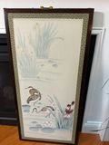 Framed Bird and Floral Asian-Style Artwork - thumbnail 3 of 4