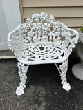 White Ornate Metal Garden Chair - thumbnail 3 of 3