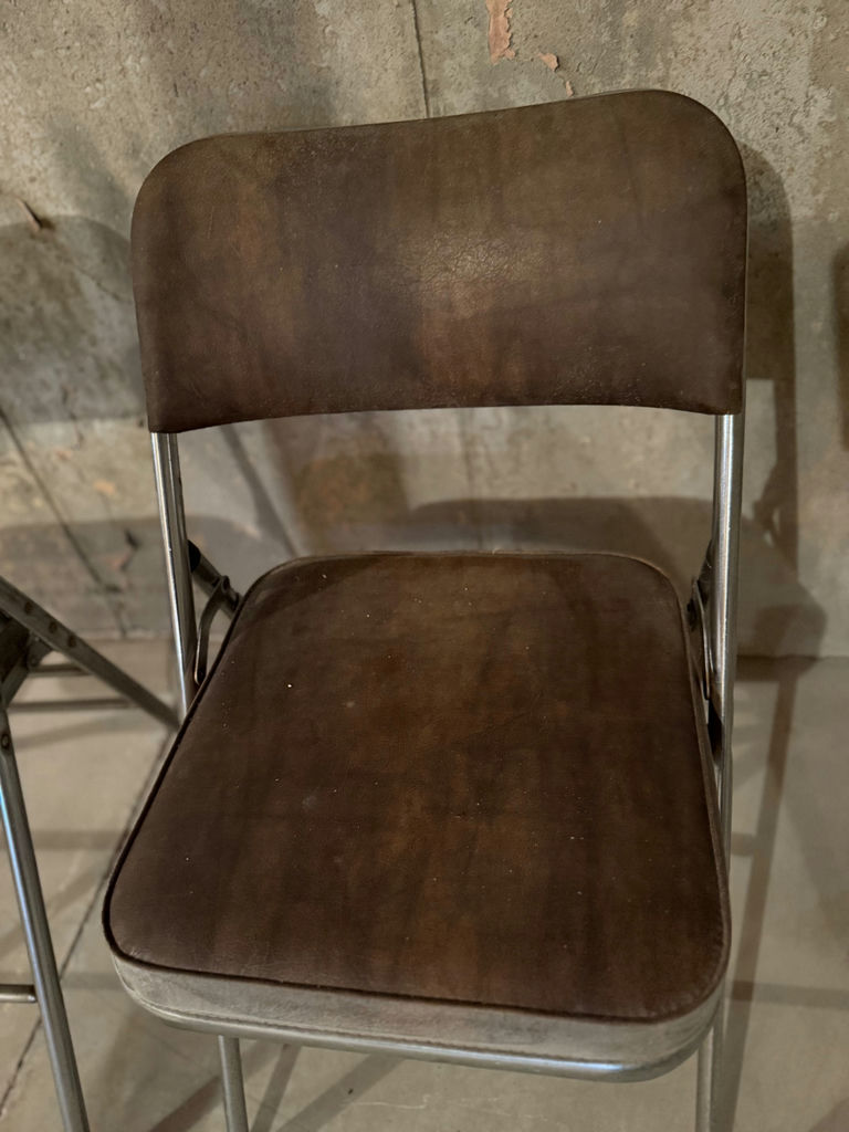 Set of Two Brown Folding Chairs - image 3 of 3
