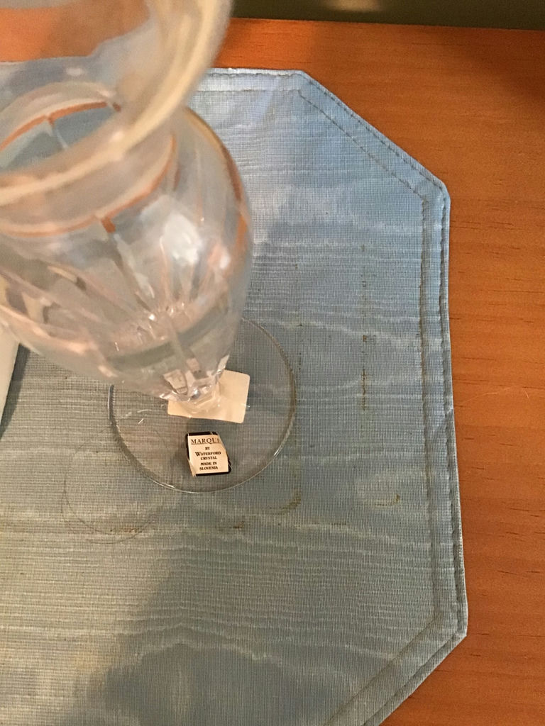 Ceramic Figurine and marquis by Waterford Crystal Vase - image 2 of 3