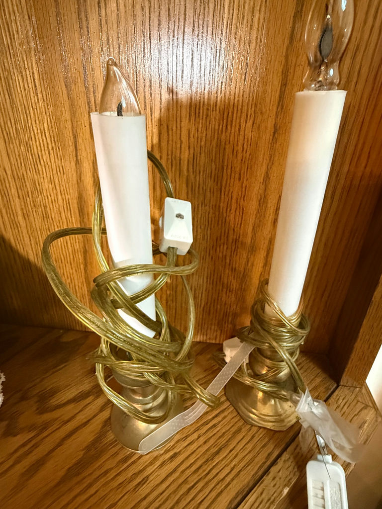 Pair of Electric Candle Lamps - image 3 of 3