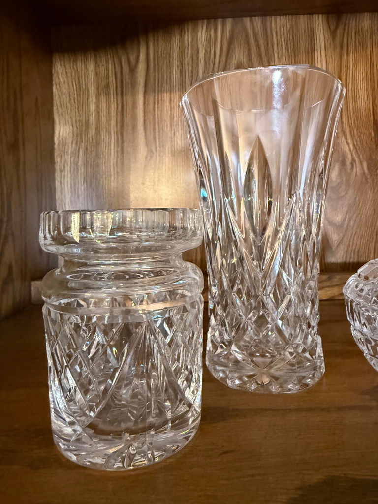 Three Cut Glass Decorative Pieces - image 2 of 3