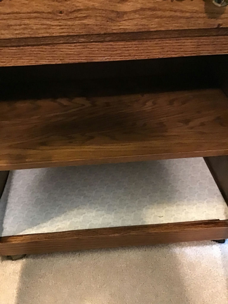 Wooden Cabinet with Drawers and Glass Doors - image 4 of 5