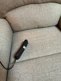 Gray Upholstered Power Recliner Chair - thumbnail 3 of 3