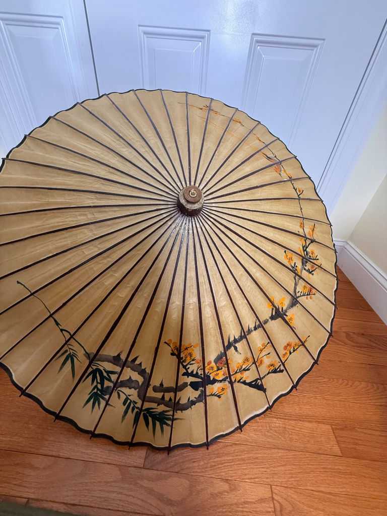 Decorative Paper Parasol Umbrella - image 2 of 4