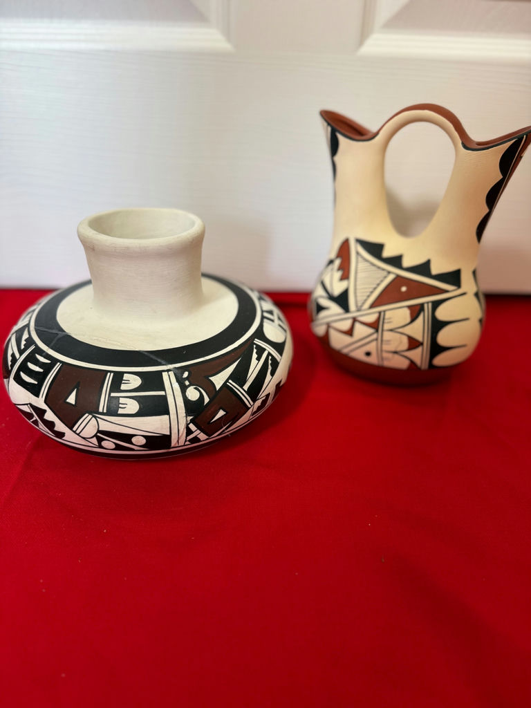 Two Southwestern Style Ceramic Pottery Vessels - image 2 of 6