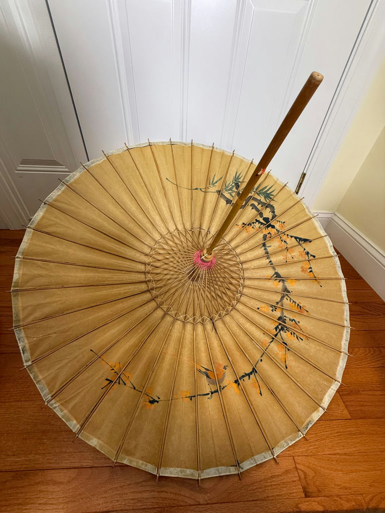 Decorative Paper Parasol Umbrella - image 3 of 4