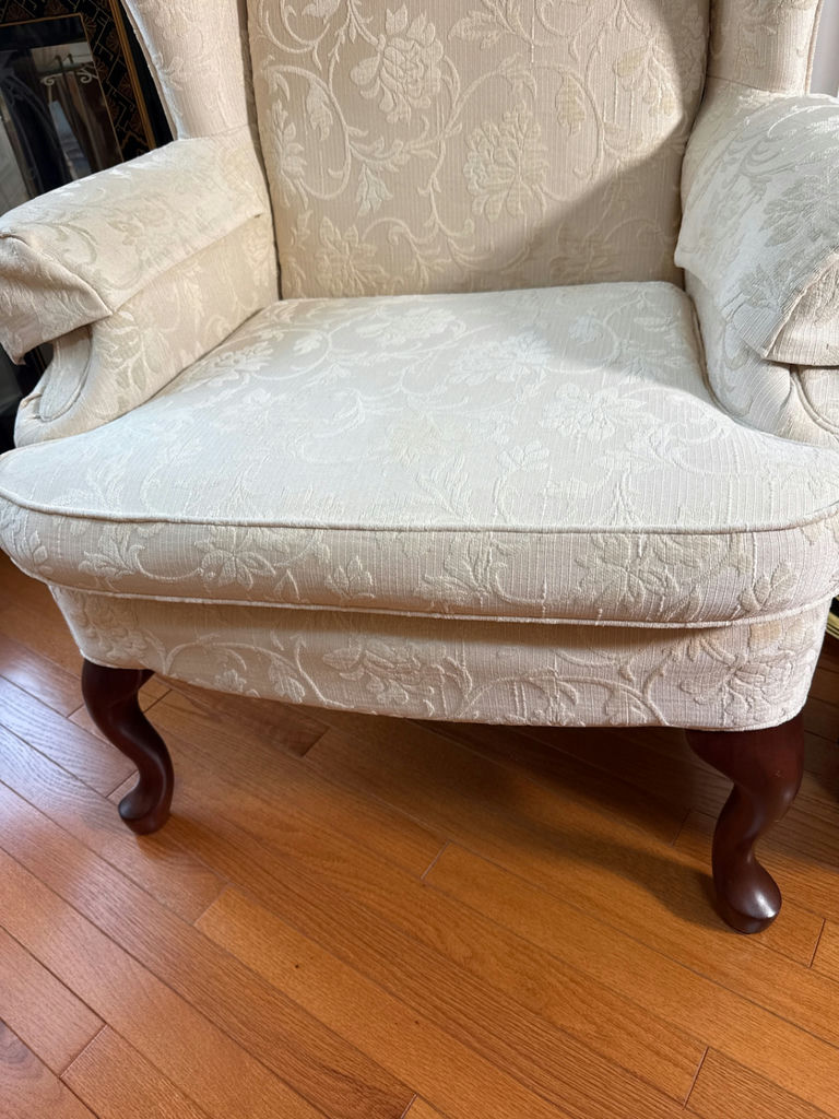 Upholstered Wingback Armchair - image 1 of 3