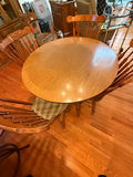 Round Wooden Dining Table with Four Chairs - thumbnail 2 of 7