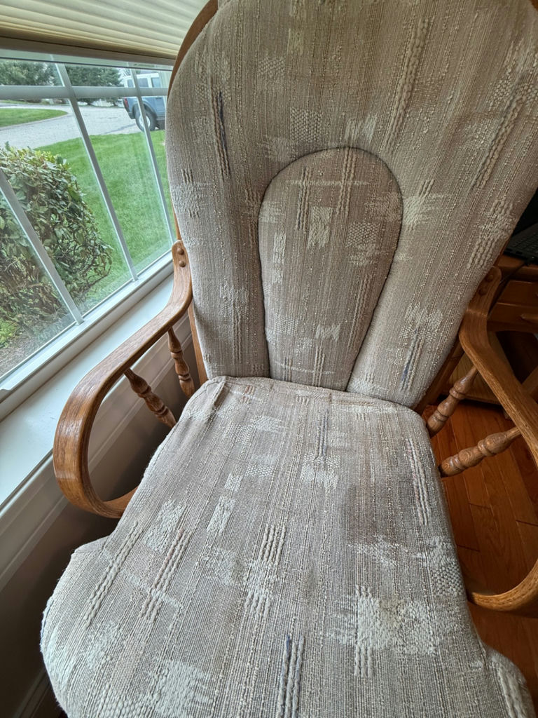 Wooden Glider Rocking Chair - image 4 of 4