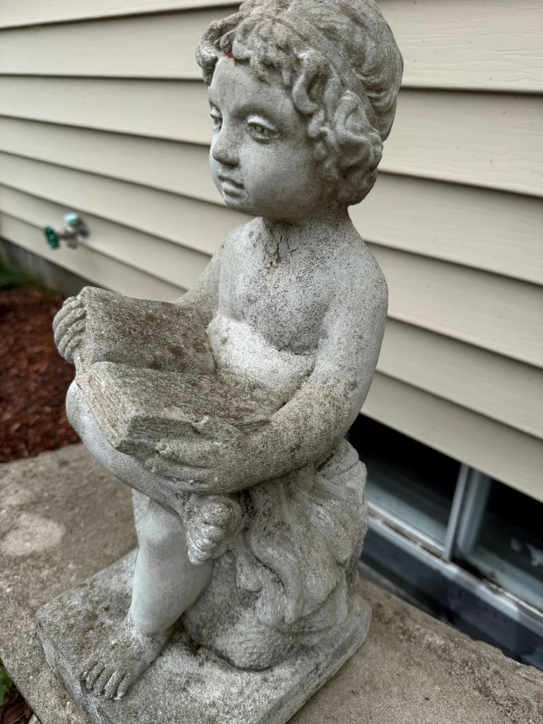 Child Figurine Holding an Open Book - image 1 of 2