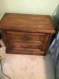 Two Wooden Two-Drawer Nightstand - thumbnail 1 of 2
