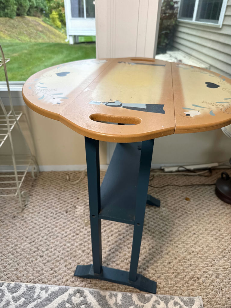 Decorative Folding Tray Table - image 2 of 3