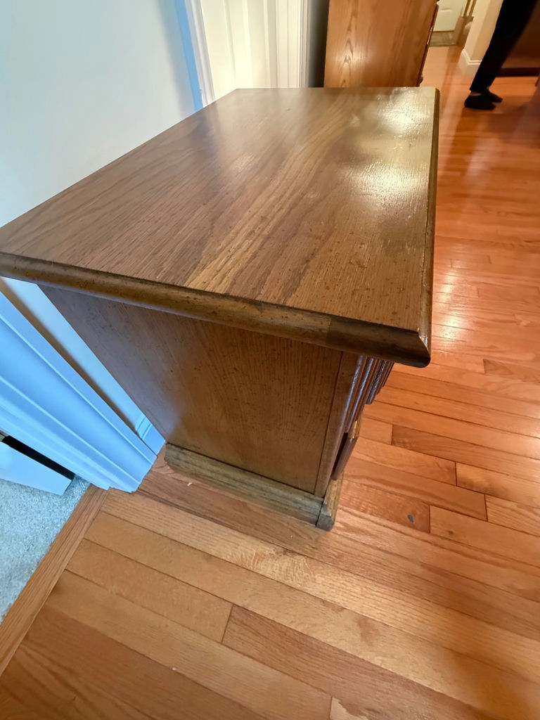 Wooden Two-Drawer Nightstand - image 3 of 4