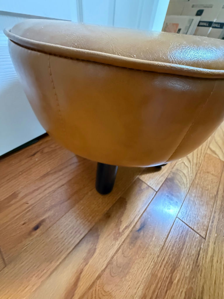 Round Upholstered Footstool - image 3 of 3