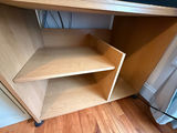 Woodgrain Computer Desk and Shelving Unit - thumbnail 1 of 3