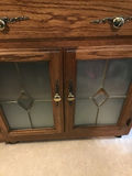 Wooden Cabinet with Drawers and Glass Doors - thumbnail 3 of 5