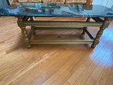 Rectangular Coffee Table with Marble Top - thumbnail 2 of 3