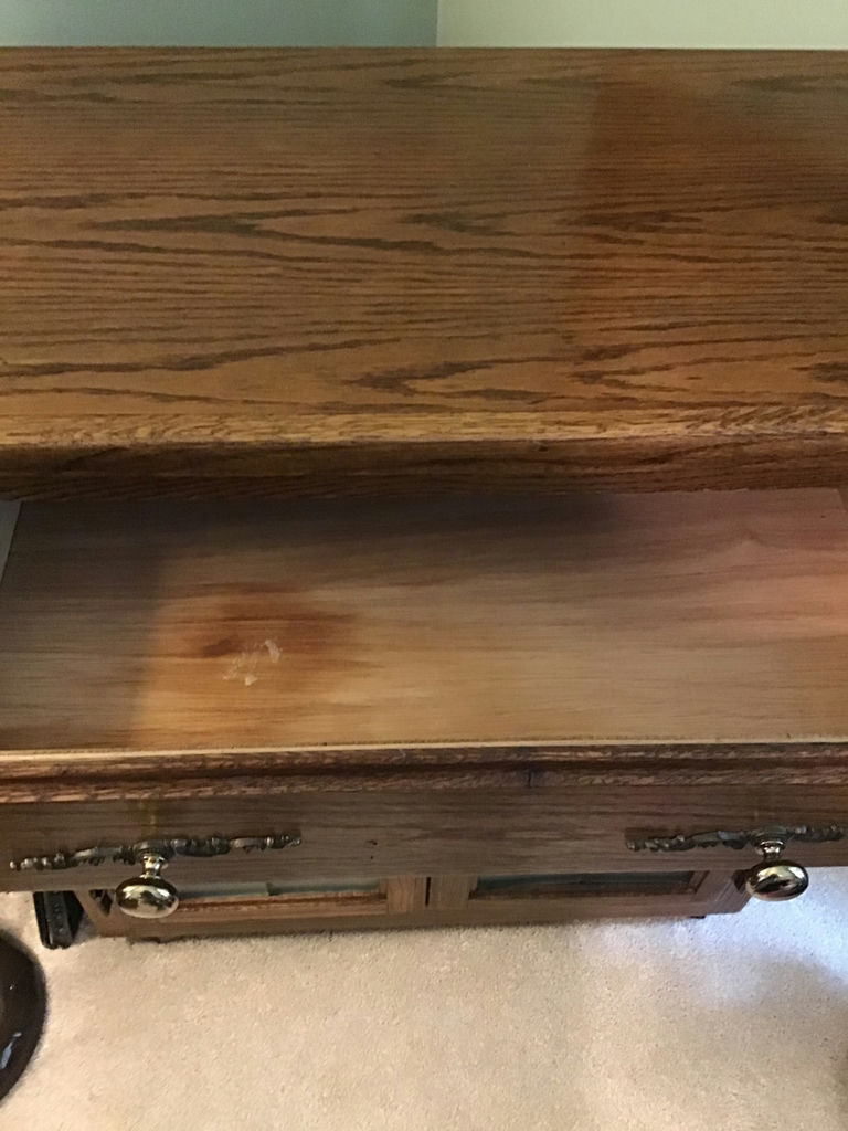 Wooden Cabinet with Drawers and Glass Doors - image 2 of 5