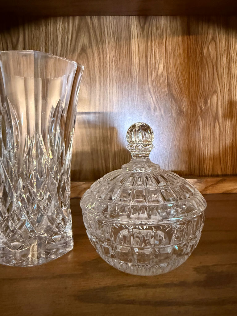 Three Cut Glass Decorative Pieces - image 3 of 3