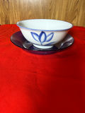 Ceramic Bowl and Glass Plate - thumbnail 1 of 2