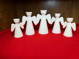 Set of Five White Angel Figurines - thumbnail 3 of 3