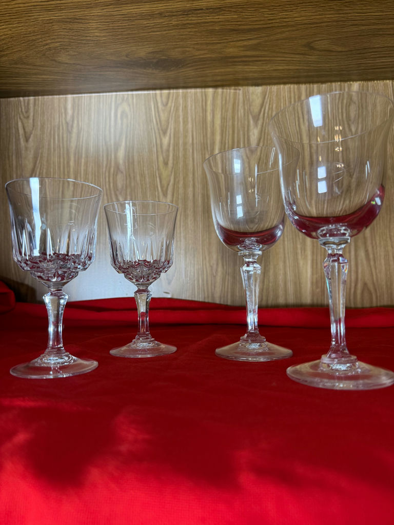 Set of Four Stemmed Glasses - image 1 of 3