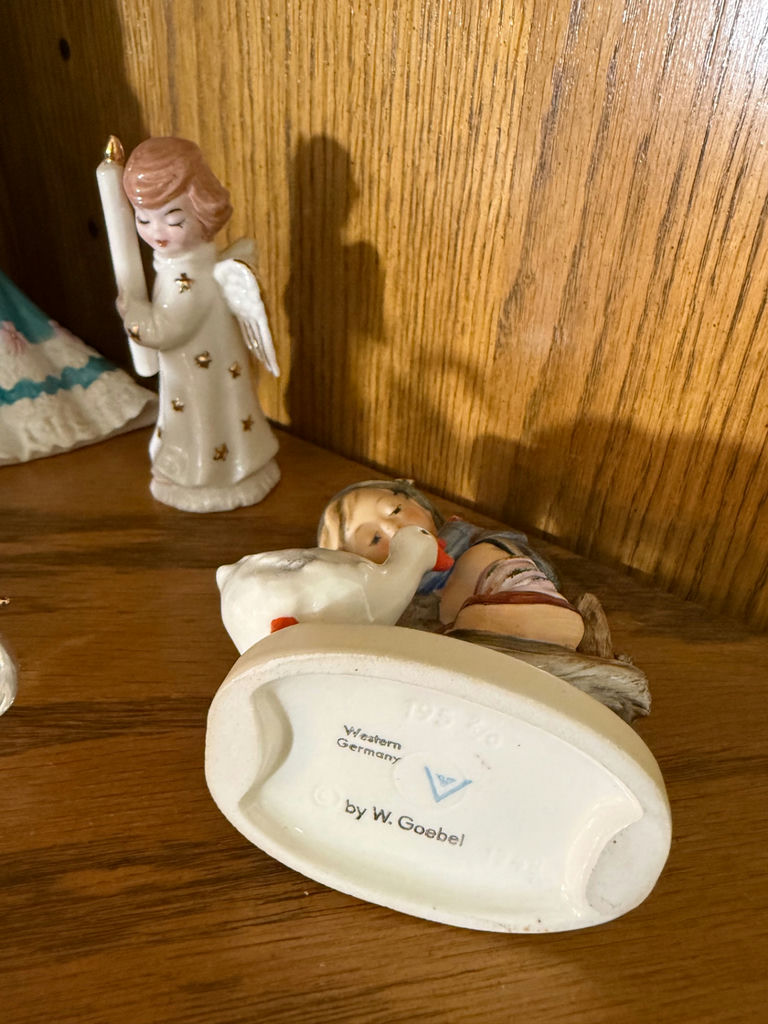 Assorted Porcelain and Glass Figurines with Decorative Fan - image 2 of 4