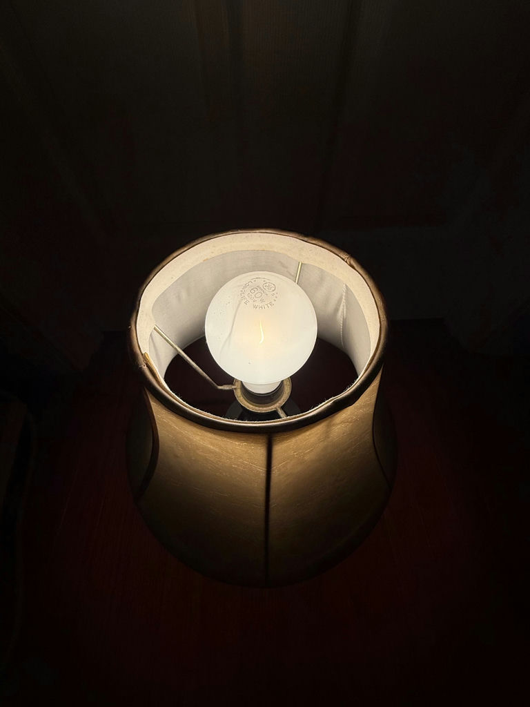 Table Lamp with Fabric Shade - image 3 of 3